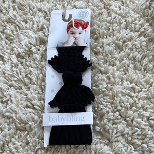 Baby Bling Black Bow